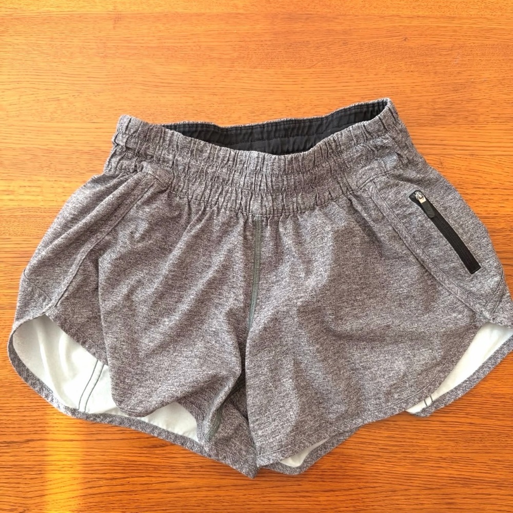 lululemon athletica Heathered Gray Athletic Shorts